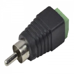 Adaptador RCA macho para video o audio
